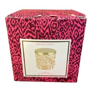 New Lilly Pulitzer Gold Metallic Pattern Play Grapefruit Scent Candle 12 Oz Med